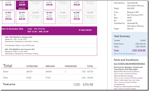 SFO-CDG $640 WOW Nov8-21