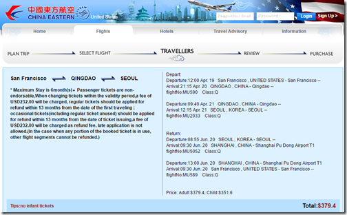 SFO-GMP Seoul $379 China Eastern Apr19-June 20