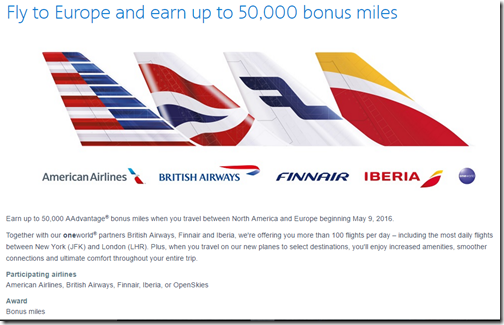 AAdvantage 50K offer