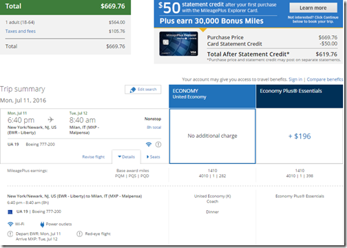 EWR-MXP $670 UA-1 Jul11-22