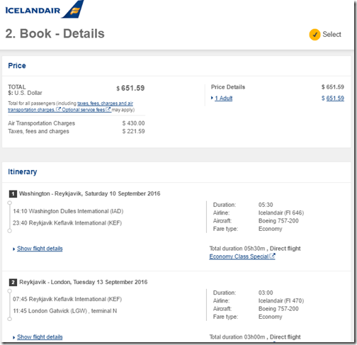 IAD-LGW $652 Icelandair Sep 10-23