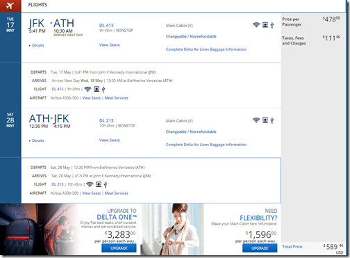 JFK-ATH DL $590 May 17-28