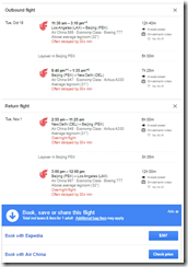 LAX-DEL $507 Expedia Air China Google Flights