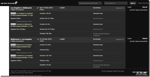 LAX-MEL $736 NZ Nov 13-25