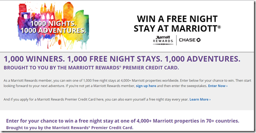 Marriott 1000 free nights