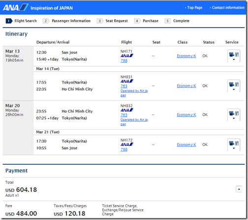 SJC-SGN $604 ANA Mar13-20