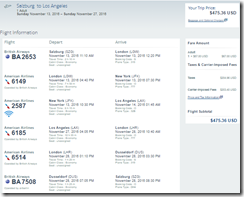 SZG-LAX $475 AA Nov13-27