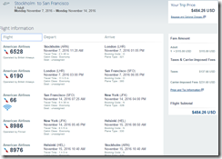 ARN-SFO $484 AA Nov7-14