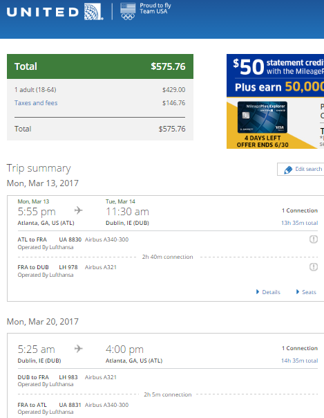 Atlanta to Europe $477-$692 AA, DL, UA Aug-Mar 2017 Fare Roundup ...