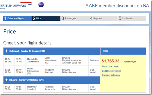 ATL-LHR $1765 BA Oct16-30