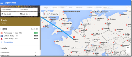 Google Flights DEN-Europe Oct 8-15