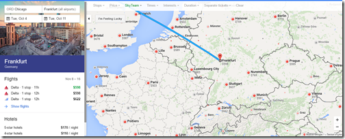 Google Flights ORD-Europe Oct4-11