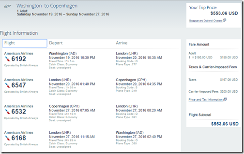 IAD-CPH $553 AA