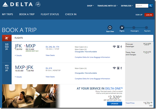 JFK-MXP $666 DL Jul3-13