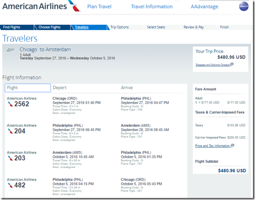 ORD-AMS $481 AA Sep27-Oct5