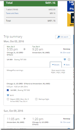 ORD-AMS $491 UA Oct3-9