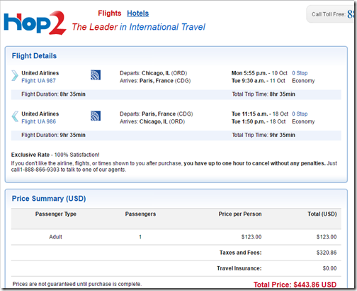 ORD-CDG $444 Hop2.com Oct10-18