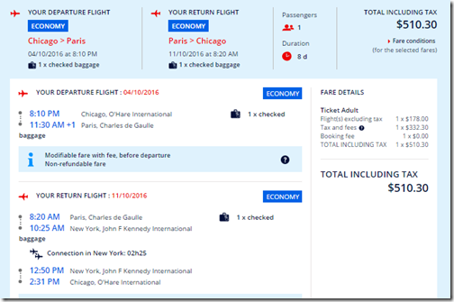 ORD-CDG $510 AF