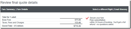 ATL-ATH AC $710 fare