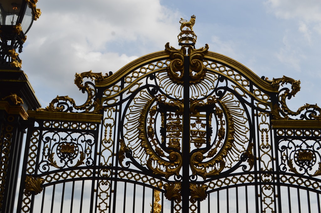 a black and gold gate