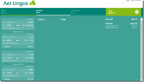 IAH-DUB Aer Lingus-BA $632 Sep20-29