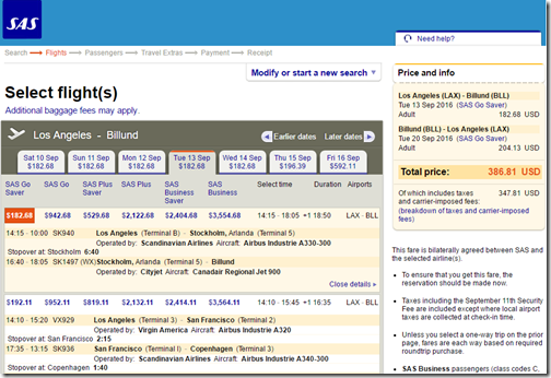 LAX-BLL $387 SK Sep 13-20