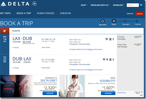 LAX-DUB $368 DL Sep 14-22