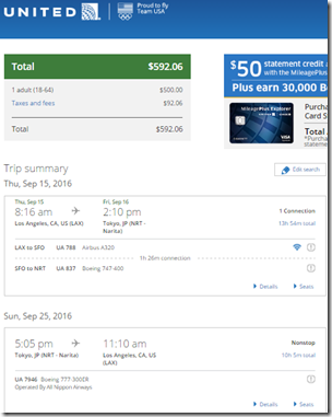 LAX-NRT $593 UA Sep15-25