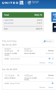 ORD-MUC $603 UA Oct 22-30