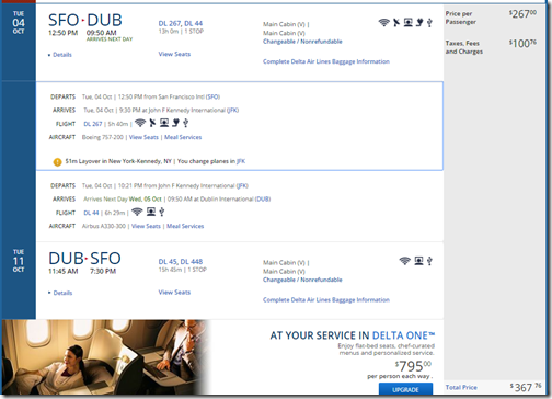 SFO-DUB $368 DL Oct4-11