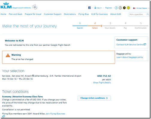 SJC-JNB $753 KL Oct10-20