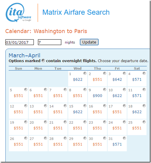 IAD-CDG ita matrix TK Mar17 calendar
