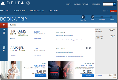 JFK-AMS $481 DL Nov20-27