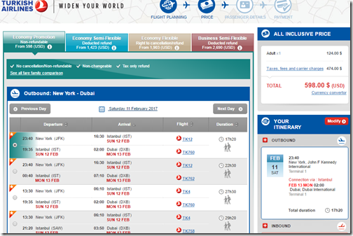 JFK-DXB $598 TK Feb 11-19