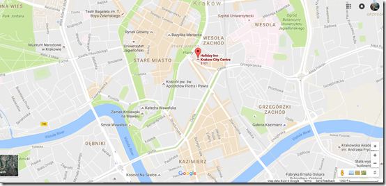 Krakow Google Maps