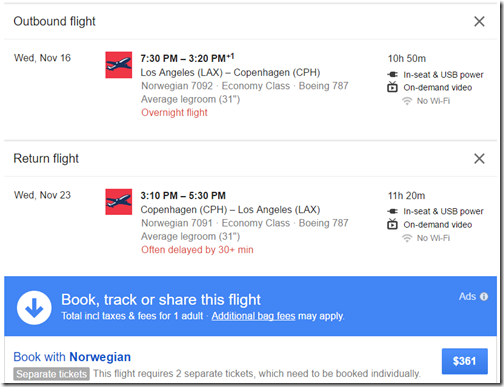 LAX-CPH $361 DY Nov16-23