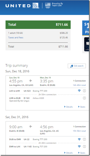 LAX-DUB $712 Dec 18-31 UA