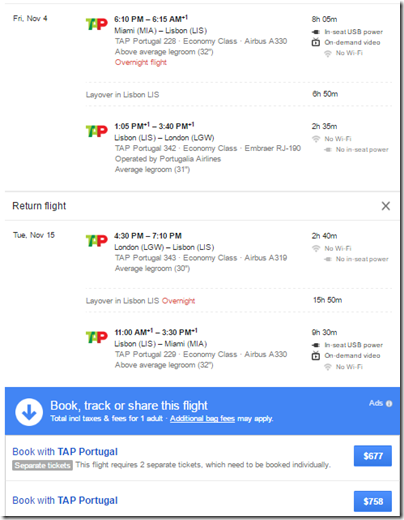 MIA-LGW $677 TAP Nov4-15