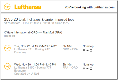 ORD-FRA $536 LH Nov22-30