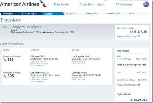 ORD-LAX $136 AA Sep7-14