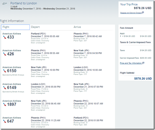 PDX-LGW $578 AA Dec7-21