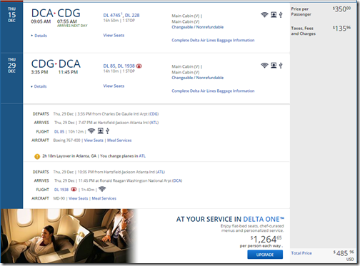 DCA-CDG $486 DL Dec 15-29