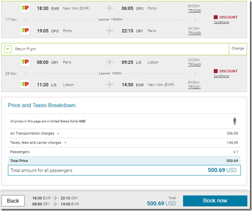 EWR-ORY $501 TP Nov17-25