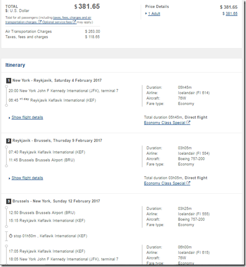 JFK-BRU $382 FI stopover Feb4-12