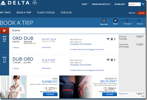 ORD-DUB $496 DL Oct 3-17