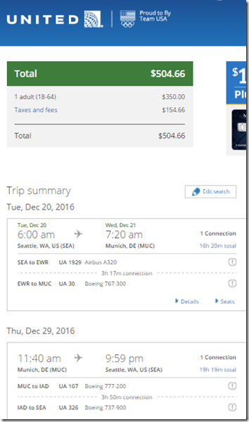 SEA-MUC $505 UA Dec 20-29