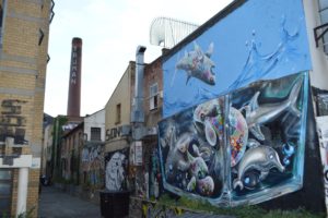 a mural on a building