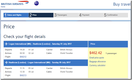 BOS-LHR $462 BA Jul1-9