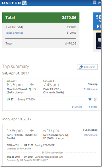 EWR-CDG $470 UA Apr-1-10