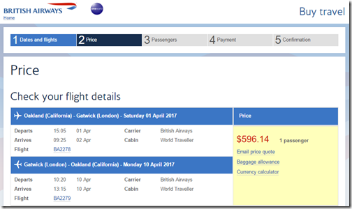 OAK-LGW $596 BA Apr1-10